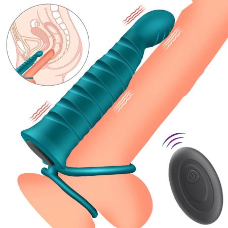 Wholesale Delay Ejaculation Wireless Remote Control 10 Speeds Cock  Ring Massage For Men