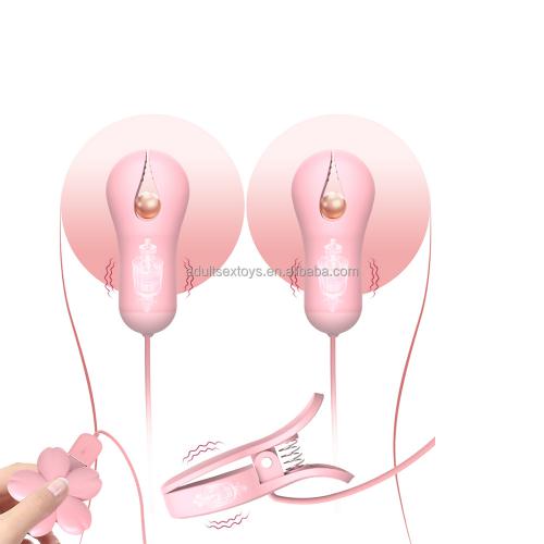 3 In 1 Vibrating Nipple Clamps Vibrator  For Couple  Sex