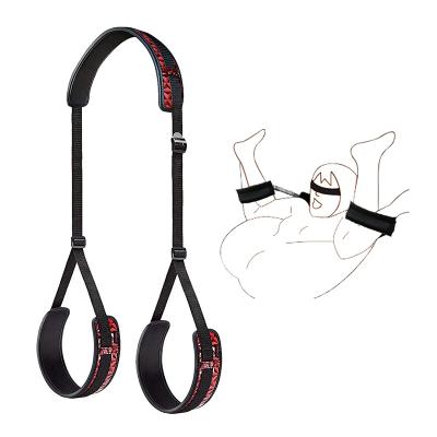 Diamond Patterned Open Legs Restraints Straps  Bondage Gear For Sm Play Backshots Tape