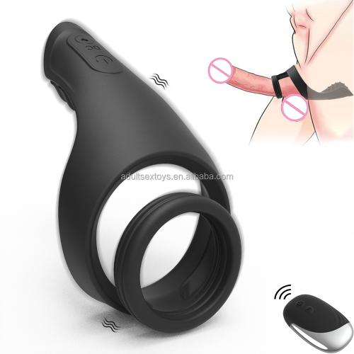 Double Penis Ring Vibrator  Male  For Men Longer Harder Stronger Vibrating Cock