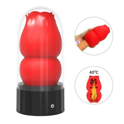 Intelligent Heating Red Rose  3d Realistic Texture Male Masturbators Ejaculation Masturbation