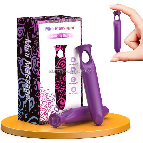 New Rose  Lipstick Shape 12 Speeds Wearable Bullet Vibrator For Women Clitoral G Spot Nipple Massage