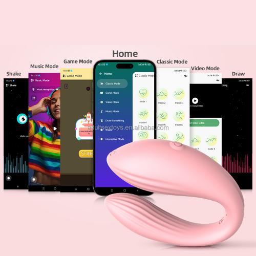 New Liquid Silicone Partner Vibrator App Controlled Couple Vibrators Sex Enhancement  For Couples