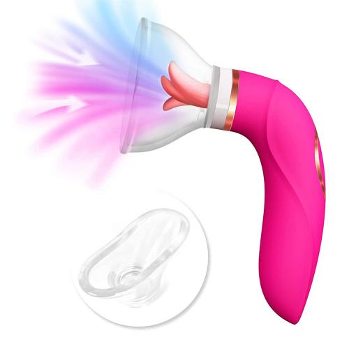 Personal Massager Suction Cups Sucking Licking Breast Tongue Vibrator For Women Other Massage
