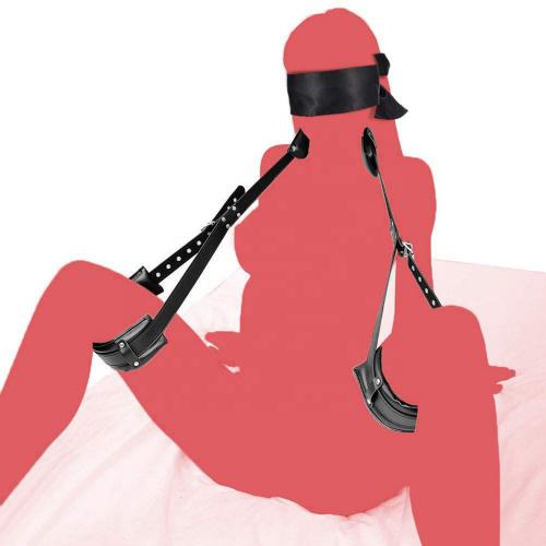 Sm Thigh Restraint Sling Legs Binding Puttee Leather Suit Bondage  For Women