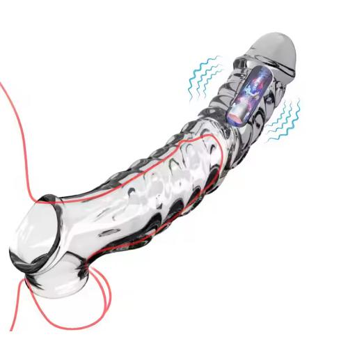 Silicone Male Delay Ejaculation  Soft Reusable Tpe Electric Vibrating Cock Rings Penis Enlargement & Extended Sleeve