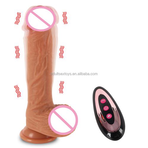Super Realistic Dildo With Remote Control Heated Dildos Move Up And Down Thrusting Vibrator For Women 8 Inch